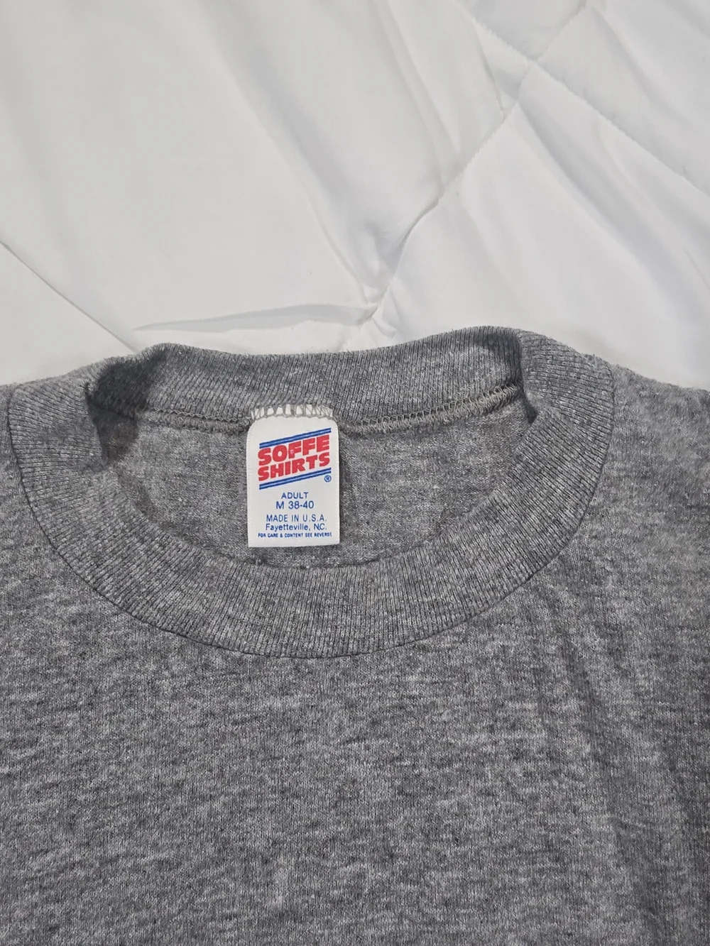 Soffe Gray ARMY Graphic Crewneck Tee